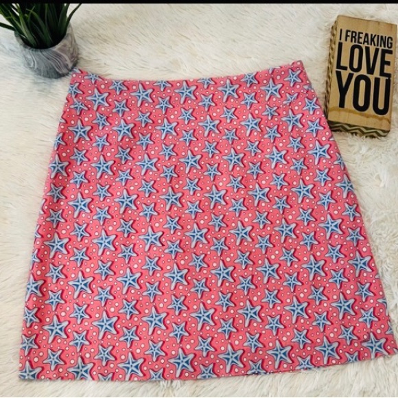 Vineyard Vines Starfish Patterned Skirt - Picture 1 of 5